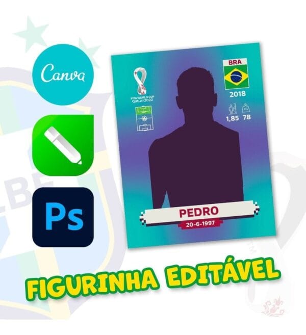 Arquivo Digital Editável Figurinha Copa 2022 Pdf E Corel