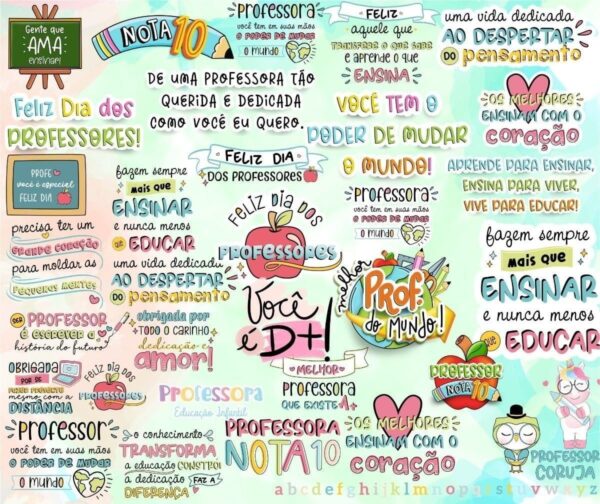 Arquivo Digital Frases Dia Dos Professores Professora Em Png