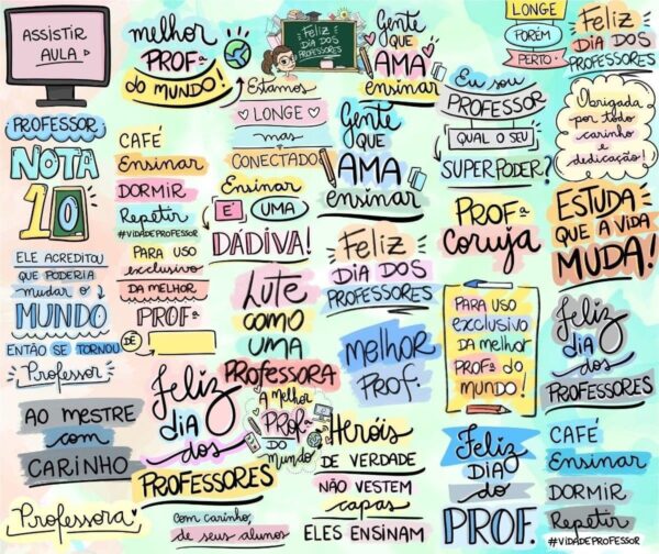 Arquivo Digital Frases Dia Dos Professores Professora Em Png