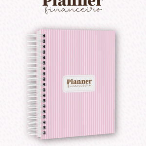Arquivo Digital Planner Financeiro Feminino Rosa