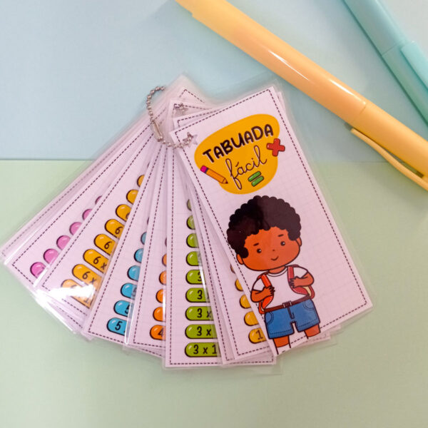 Arquivo Digital Tabuada Fácil Volta às Aulas Menino e Menina