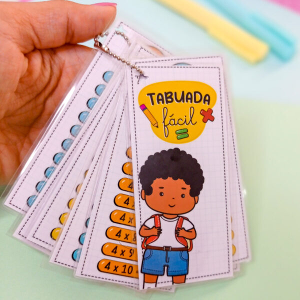 Arquivo Digital Tabuada Fácil Volta às Aulas Menino e Menina