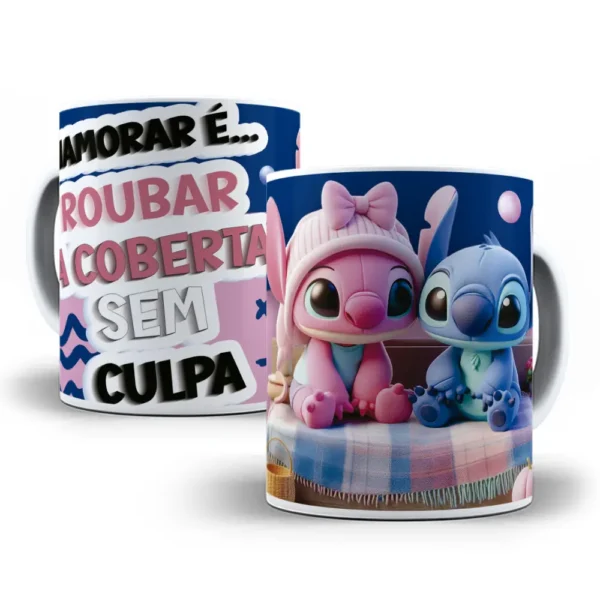 Arquivo Editável Dia dos Namorados: Tema Stitch