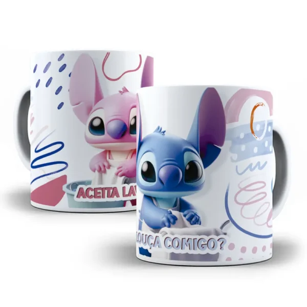 Arquivo Editável Dia dos Namorados: Tema Stitch