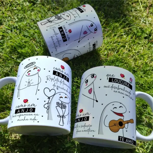Arquivo Editável para Caneca - Frase Inspiradora Anjo