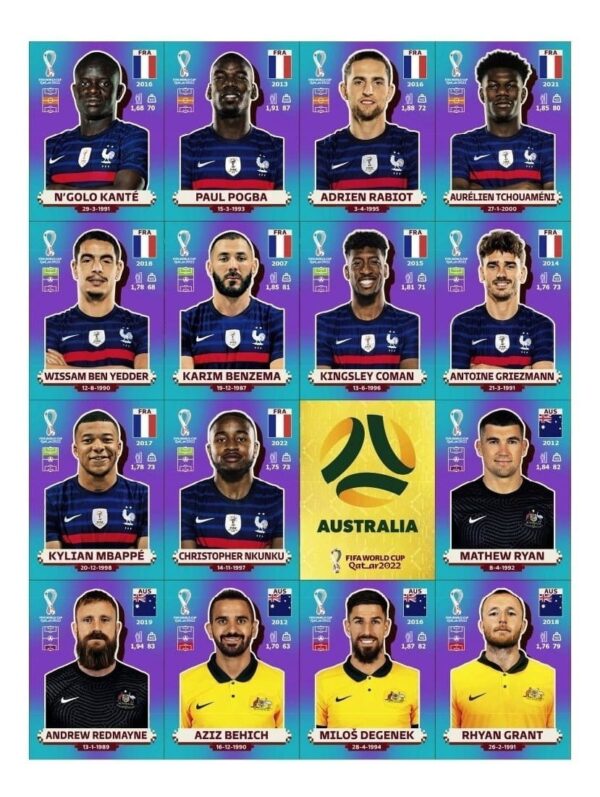 Arquivo Em Pdf Com Todas As Figurinhas Da Copa 2022