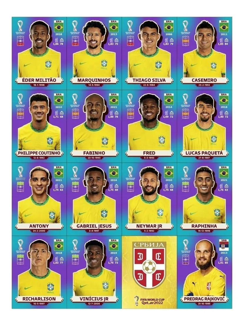 Arquivo Em Pdf Com Todas As Figurinhas Da Copa 2022 1 Arquivo Em Pdf Com Todas As Figurinhas Da Copa 2022