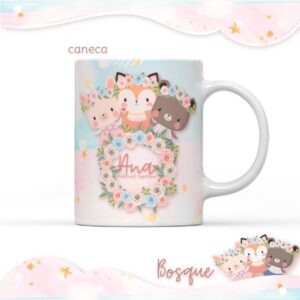 Arquivo Kit Sublimação Bosque Menina
