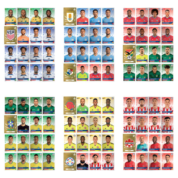 Arquivo PDF Figurinhas Copa América 2024 Estados Unidos