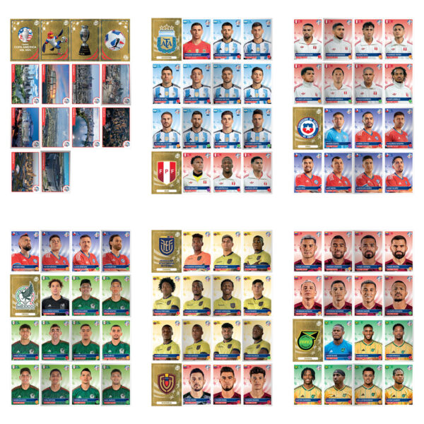 Arquivo PDF Figurinhas Copa América 2024 Estados Unidos