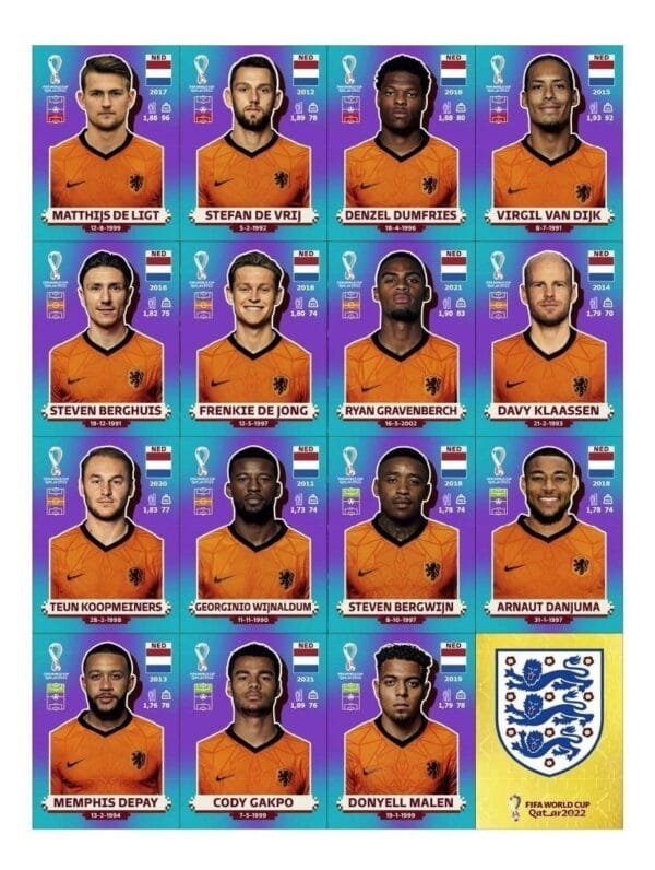Arquivo Pdf Todas Figurinhas Copa Do Mundo 2022 Fundo Azul