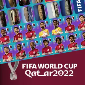 Arquivo Pdf Todas Figurinhas Copa Do Mundo 2022 Fundo Azul