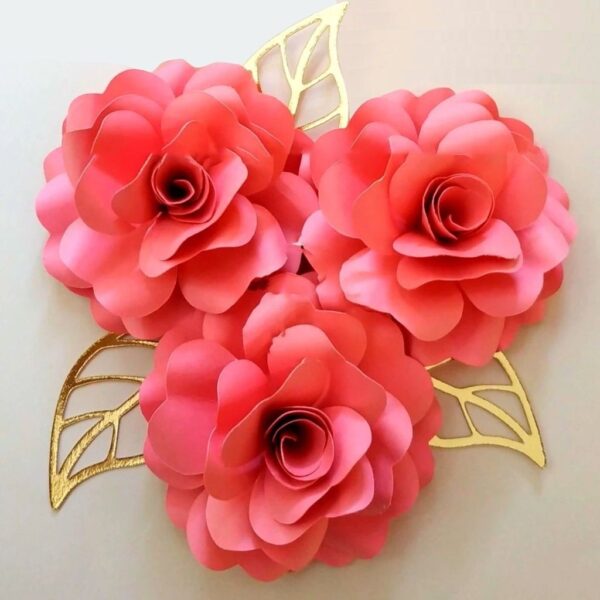 Arquivos Corte Molde Flores de Papel Papelaria Personalizada