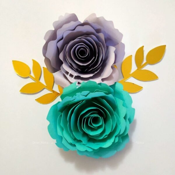 Arquivos Corte Molde Flores de Papel Papelaria Personalizada