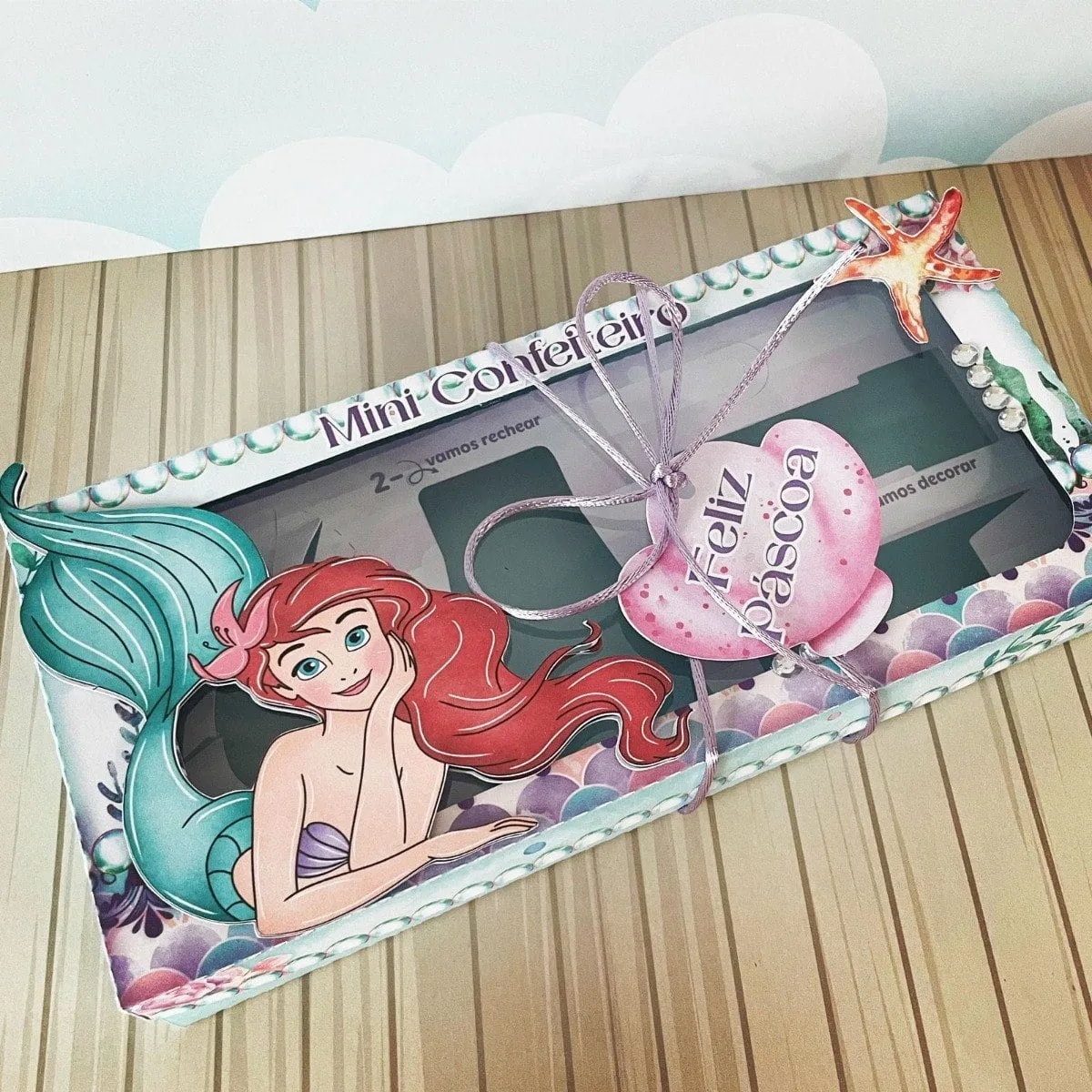 Arquivos Corte Páscoa Ariel Pequena Sereia Mini Confeiteiro 5 Arquivos Corte Páscoa Ariel Pequena Sereia Mini Confeiteiro