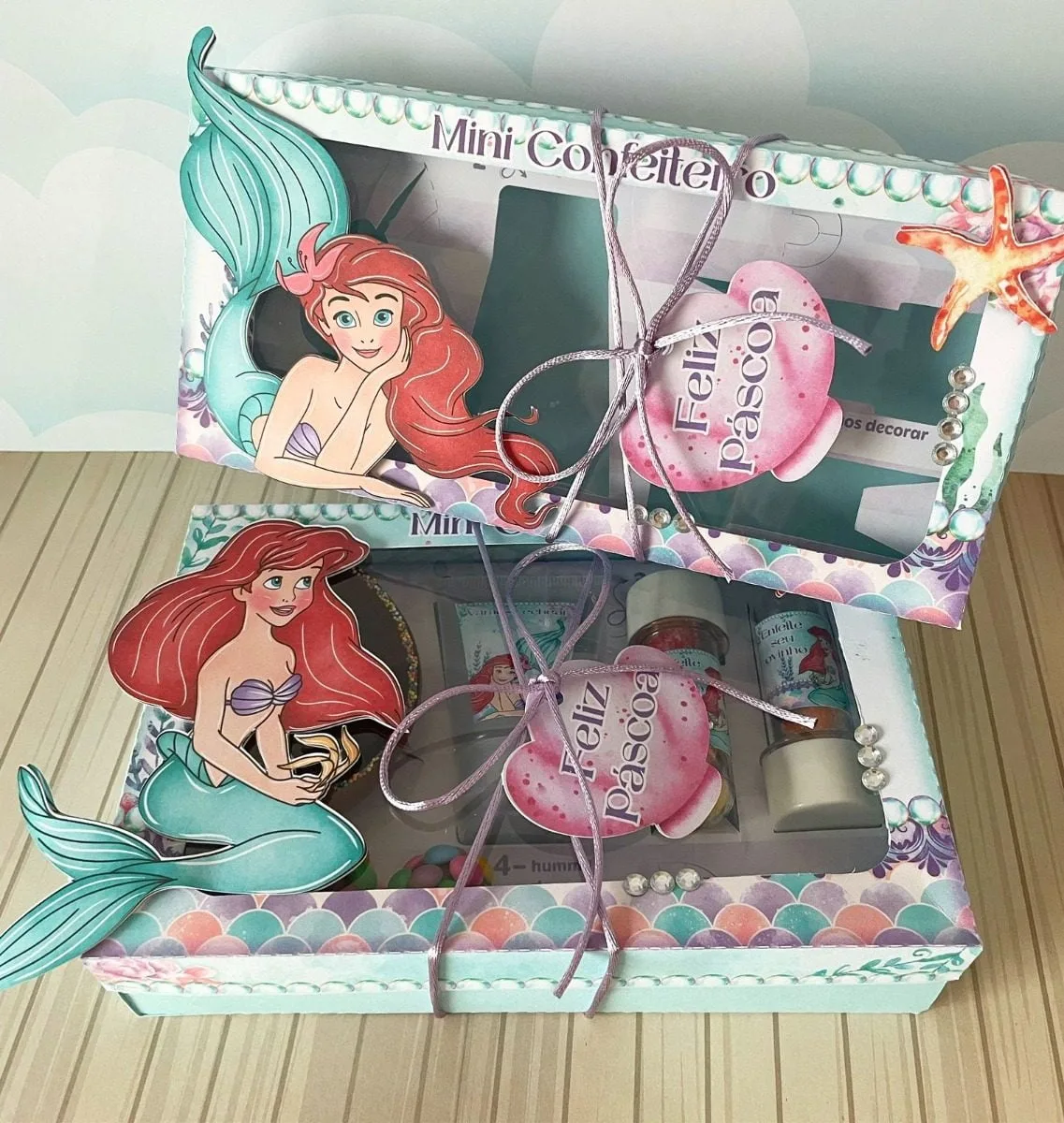 Arquivos Corte Páscoa Ariel Pequena Sereia Mini Confeiteiro 2 Arquivos Corte Páscoa Ariel Pequena Sereia Mini Confeiteiro