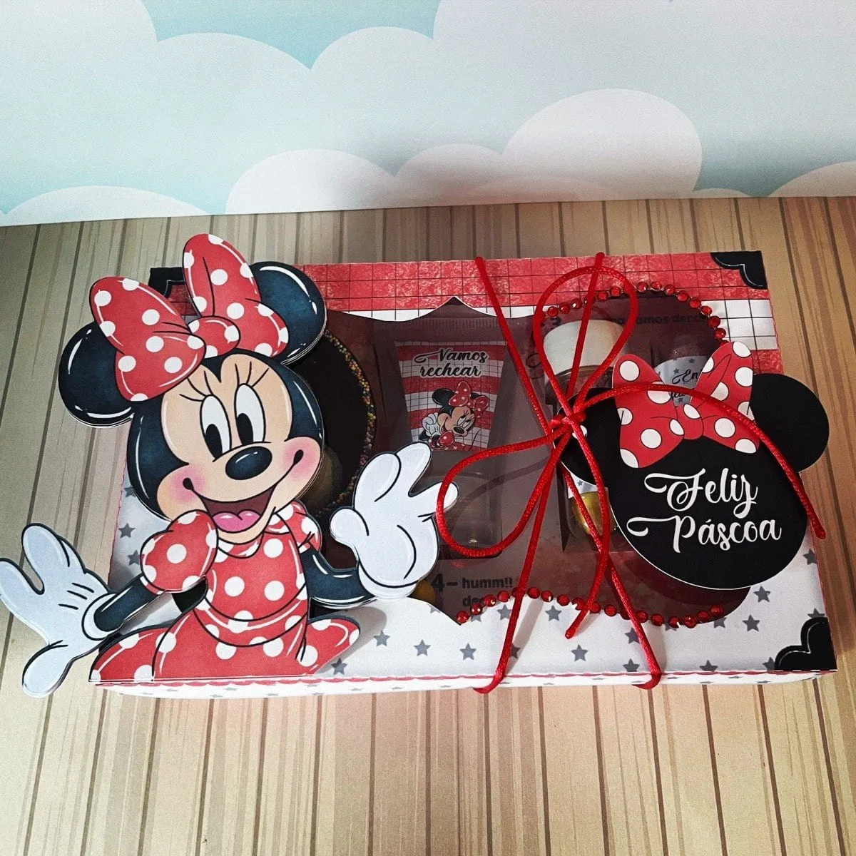 Arquivos De Corte Páscoa Minnie Vermelha Mini Confeiteiro