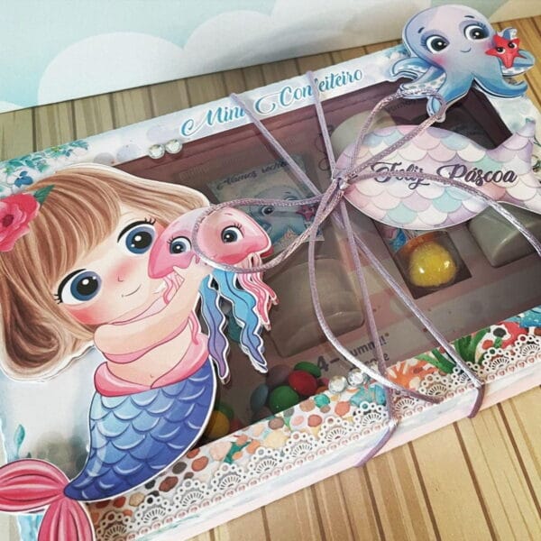 Arquivos De Corte Páscoa Sereia Fofa Mini Confeiteiro