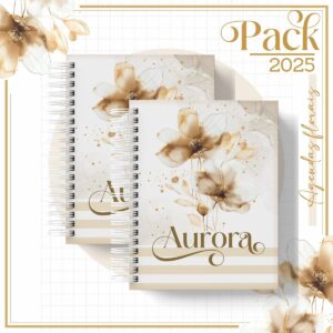 Arquivos Encadernação Caderno Floral Gold