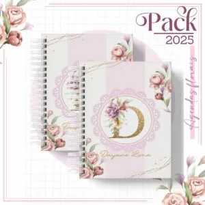 Arquivos Encadernação Caderno Floral Rosê