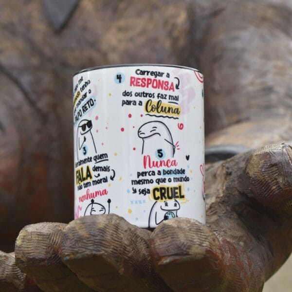 Arte Caneca 6 Lembretes Especiais Para Uma Vida Mais Feliz