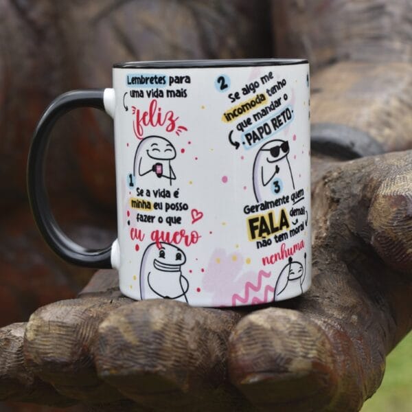 Arte Caneca 6 Lembretes Especiais Para Uma Vida Mais Feliz