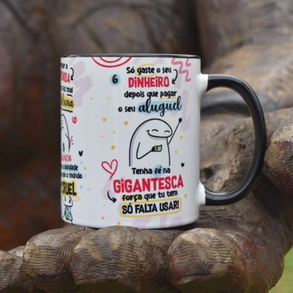 Arte Caneca 6 Lembretes Especiais Para Uma Vida Mais Feliz