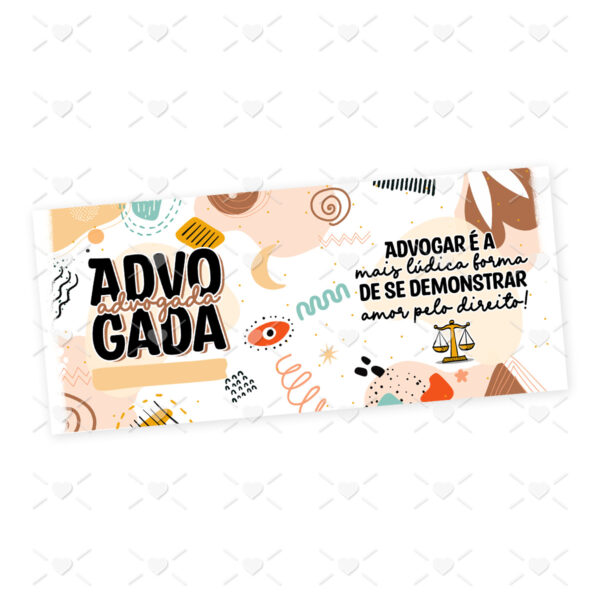 Arte Caneca Advogado(a) Direito Profissões Coloridas