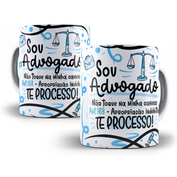 Arte Caneca Advogado(a) Flork Profissões Sublimação Png