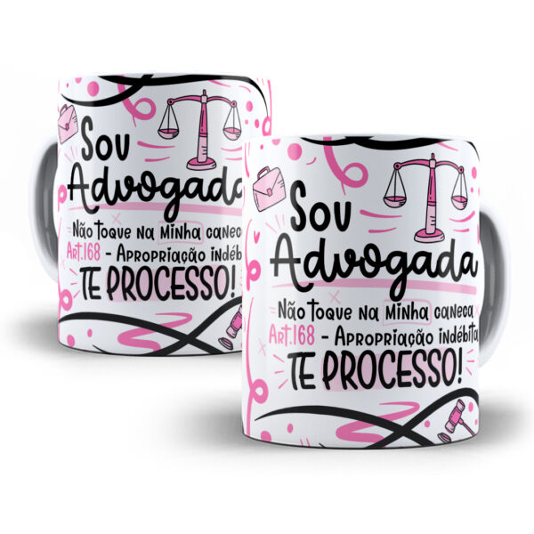 Arte Caneca Advogado(a) Flork Profissões Sublimação Png