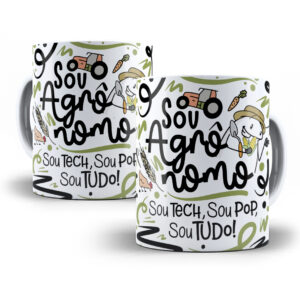 Arte Caneca Agrônomo(a) Flork Profissões Sublimação Png