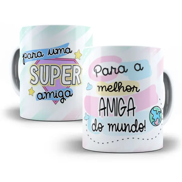 Arte Caneca Amiga Especial: Design Personalizado