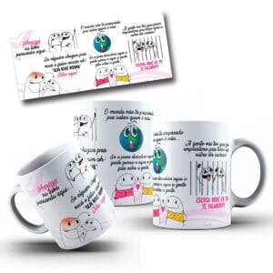 Arte Caneca Amiga Presas