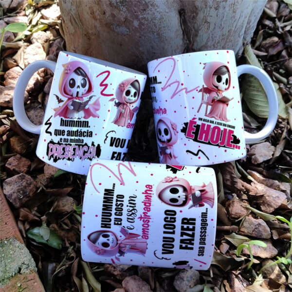 Arte Caneca Amostradinho Rosa - Jpg, Corel, pdf