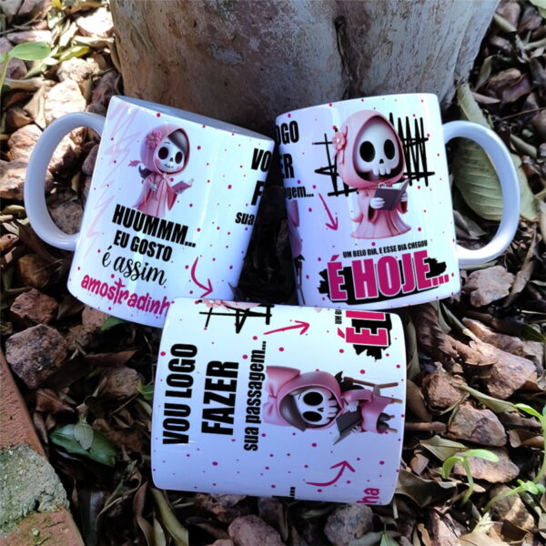 Arte Caneca Amostradinho Rosa - Jpg, Corel, pdf