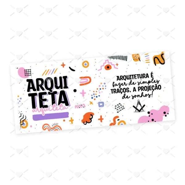 Arte Caneca Arquiteto(a) Arquitetura Profissões Coloridas