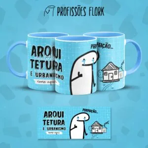 Arte Caneca Arquitetura Profissões Flork Arquivo Jpg