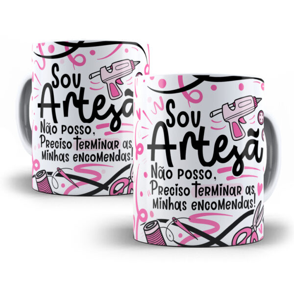 Arte Caneca Artesã Flork Profissões Sublimação Png