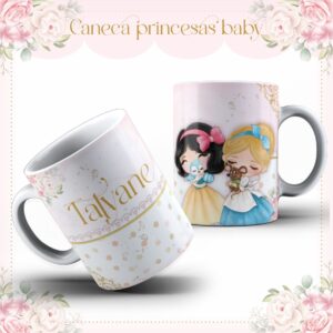 Arte Caneca Baby Princesas