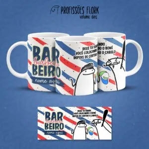 Arte Caneca Barbeiro Profissões Flork Arquivo Jpg 17 Arte Caneca Barbeiro Profissões Flork Arquivo Jpg