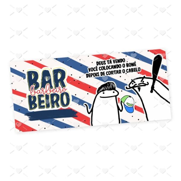 Arte Caneca Barbeiro Profissões Flork Arquivo Jpg