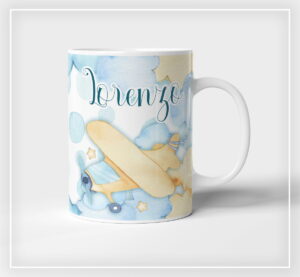 Arte Caneca Brinquedos Aquarelados