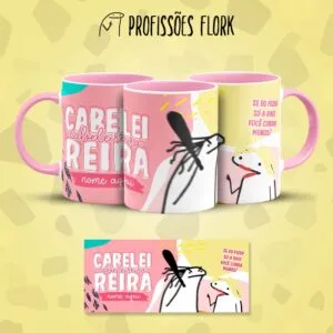 Arte Caneca Cabeleireira Profissões Flork Arquivo Jpg