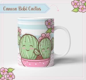 Arte Caneca Cactus