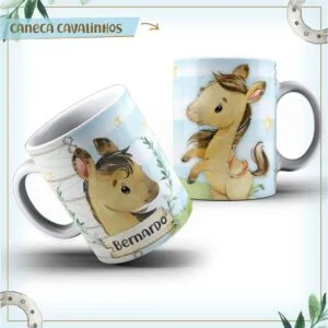 Arte Caneca Cavalinhos 6 Arte Caneca Cavalinhos