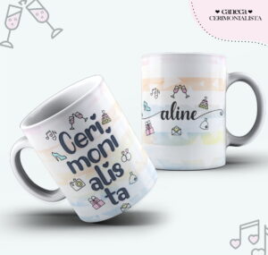 Arte Caneca Cerimonialista Feminina