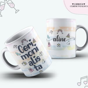Arte Caneca Cerimonialista Feminina