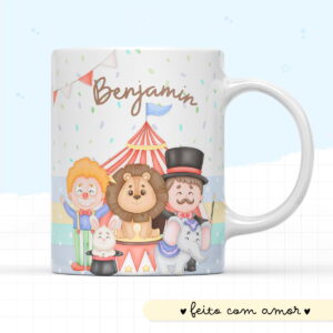 Arte Caneca Circo Aquarela - Arquivo Digital 15 Arte Caneca Circo Aquarela - Arquivo Digital