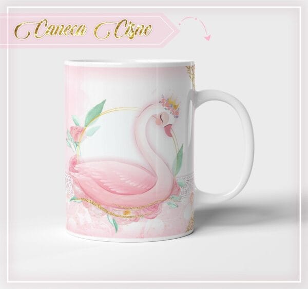 Arte Caneca Cisne