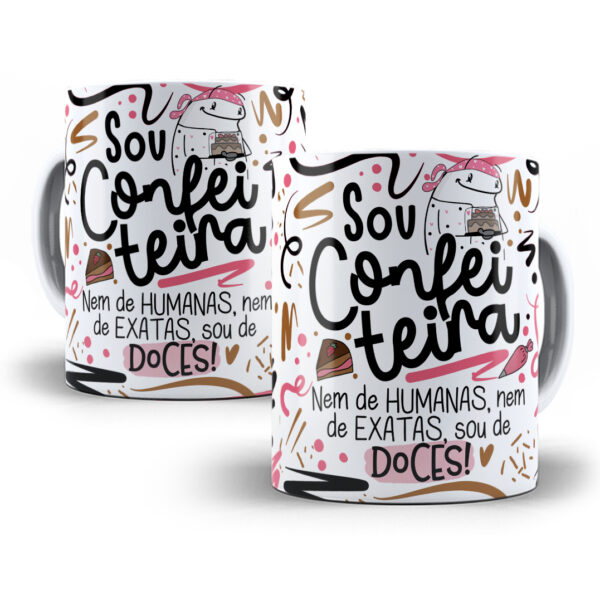 Arte Caneca Confeireiro(a) Flork Profissões Sublimação Png